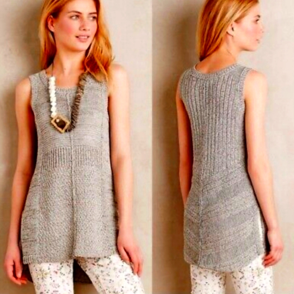 Sparrow Anthropologie Sleeveless Sweater Tunic